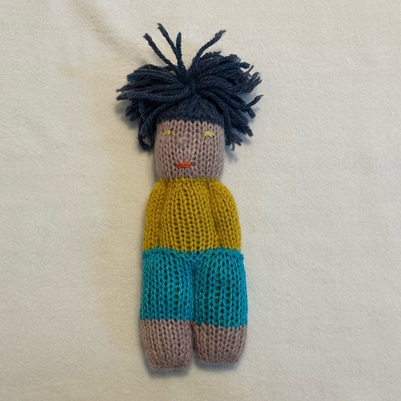 NWOT Hand Knit Color Block Doll Boutique Find - Picture 2 of 5